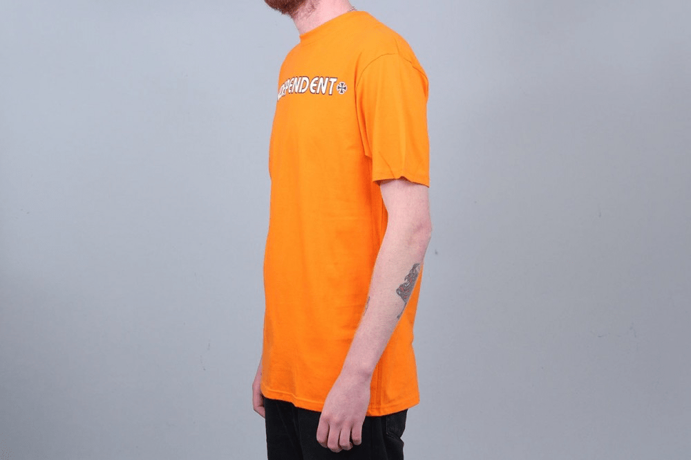 Independent Bar Cross T-Shirt Orange