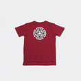 Load image into Gallery viewer, Independent Bar / Cross Kids T-Shirt Maroon
