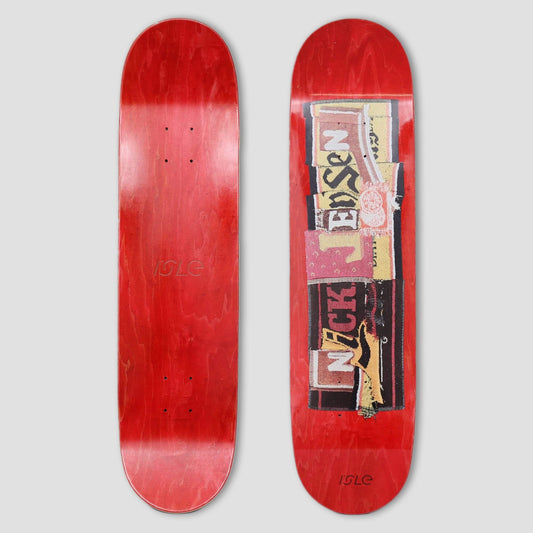 Isle 8 Jensen Pub Series Skateboard Deck Red