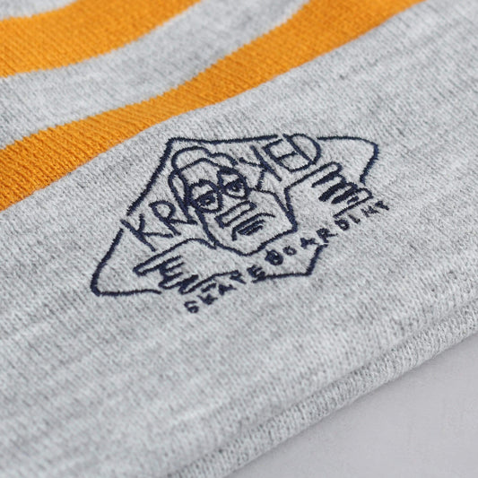 Krooked Arketype Beanie Heather Grey / Gold