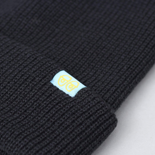 Krooked Eyes Clip Beanie Navy