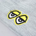 Load image into Gallery viewer, Krooked Eyes Embroidered Cuff Beanie Athletic Heather / Yellow
