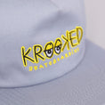 Load image into Gallery viewer, Krooked Krooked Eyes Fill Snapback Cap Light Blue / Yellow
