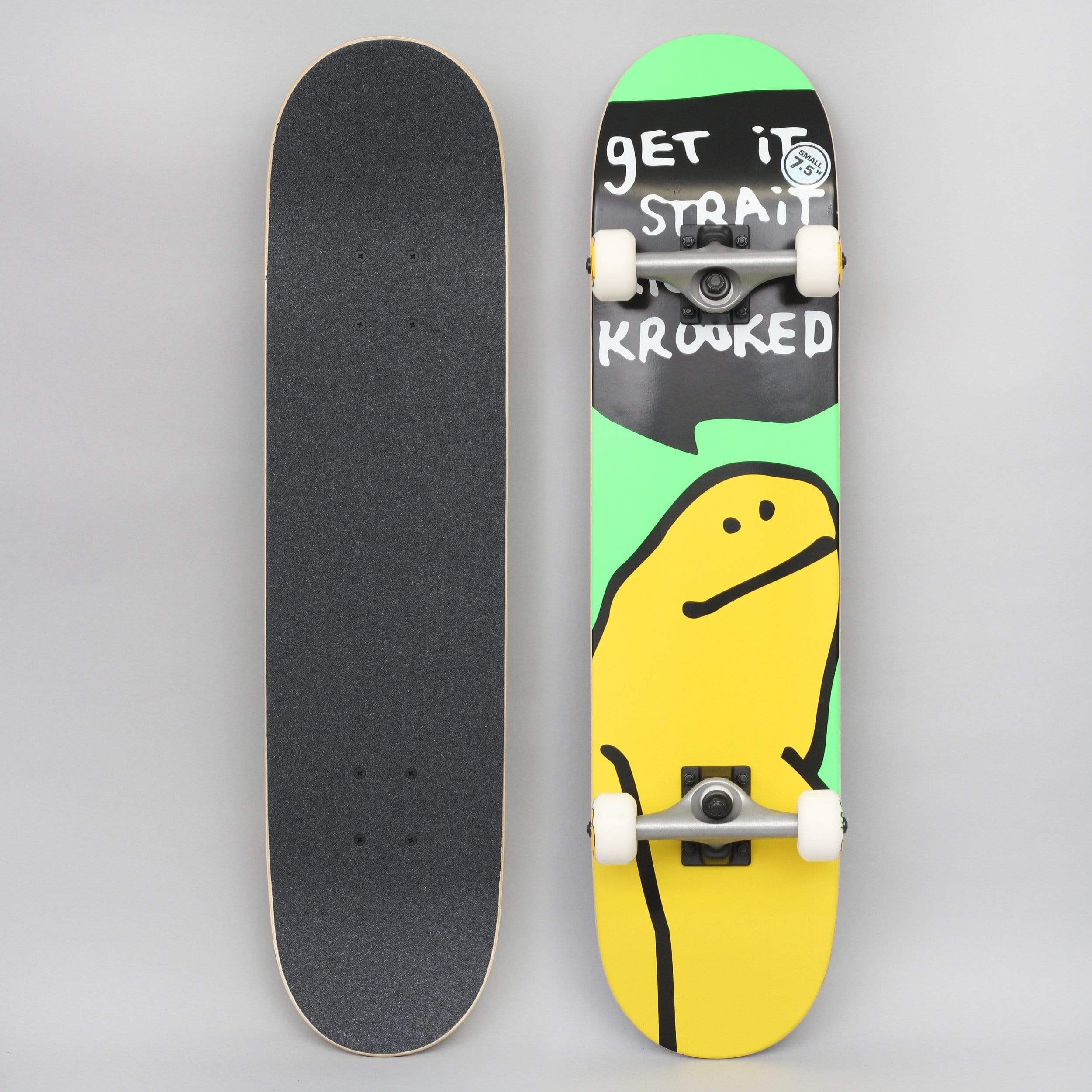Krooked 7.5 Team Shmoo Complete Skateboard Yellow – Slam City Skates
