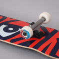 Load image into Gallery viewer, Krooked 8 Bigger Eyes Large Complete Skateboard Red / Navy
