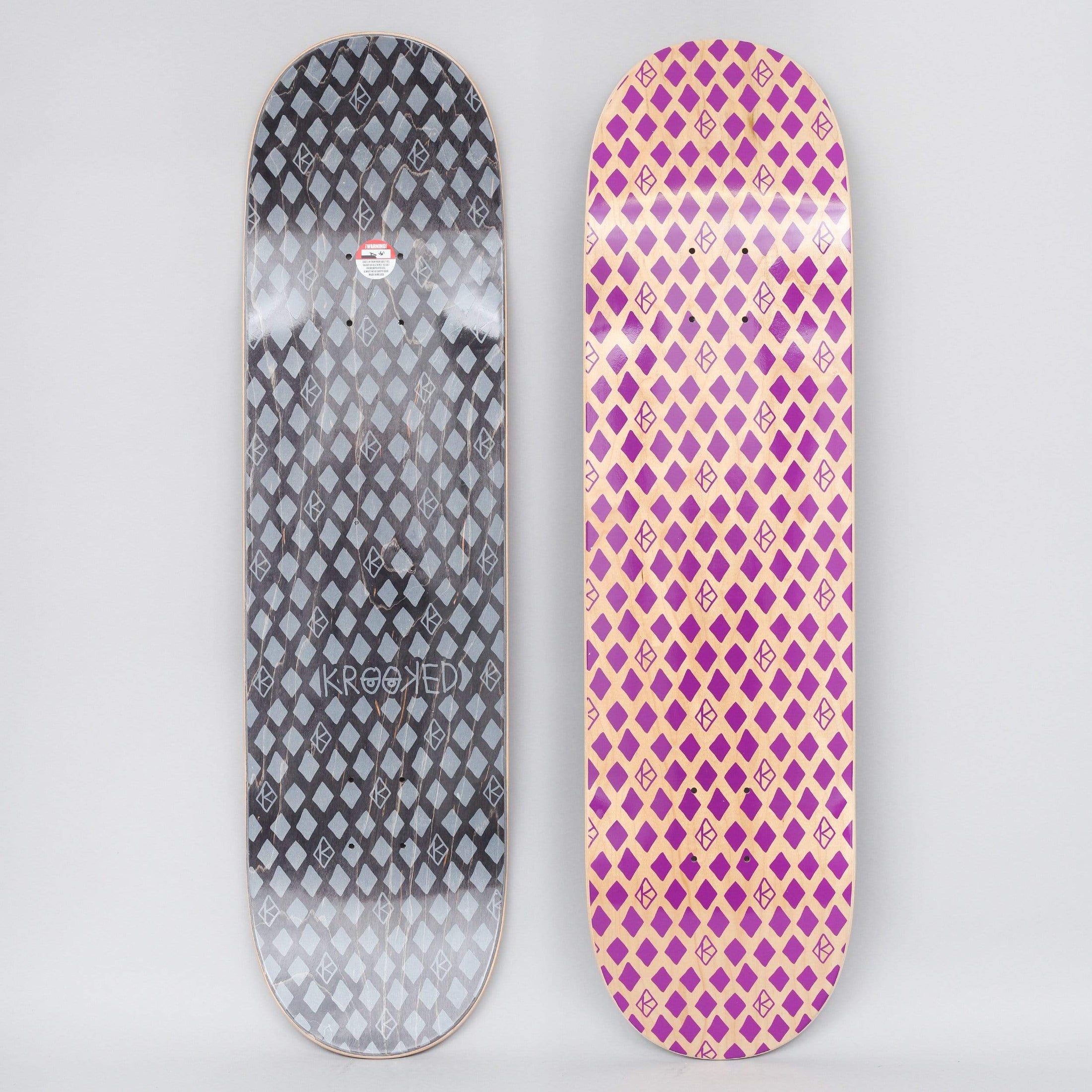 Krooked 8.25 Dymonds Skateboard Deck Purple