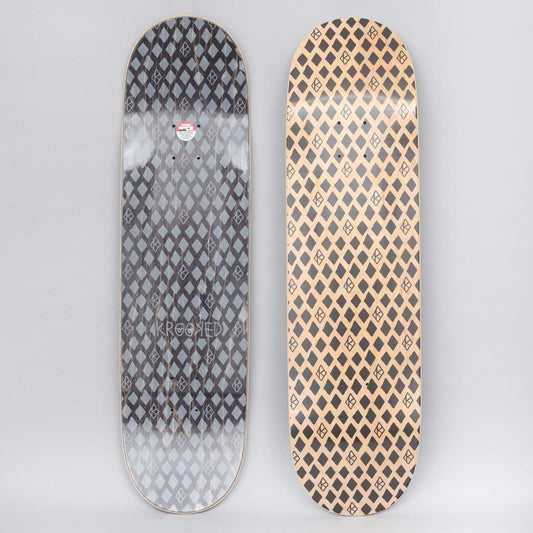 Krooked 8.5 Dymonds Skateboard Deck Black