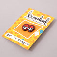 Load image into Gallery viewer, Krooked Eyes Lapel Pin Badge Red
