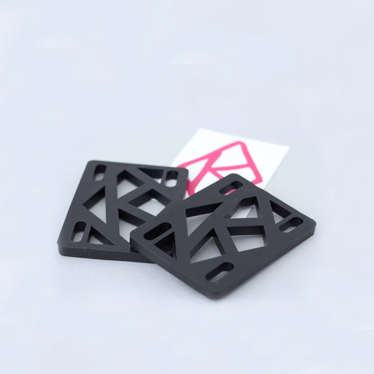 Krooked 1/4 inch Risers Black Pack of 2