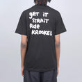 Load image into Gallery viewer, Krooked Strait Eyes T-Shirt Black / White
