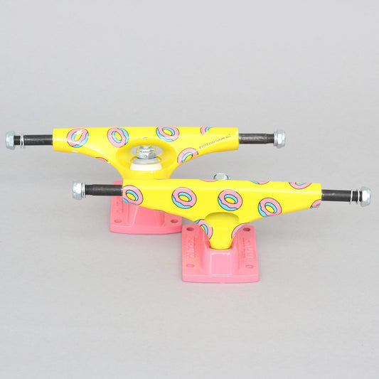 Krux 8 Odd Future Donut Standard Skateboard Trucks Yellow / Pink (Pair)