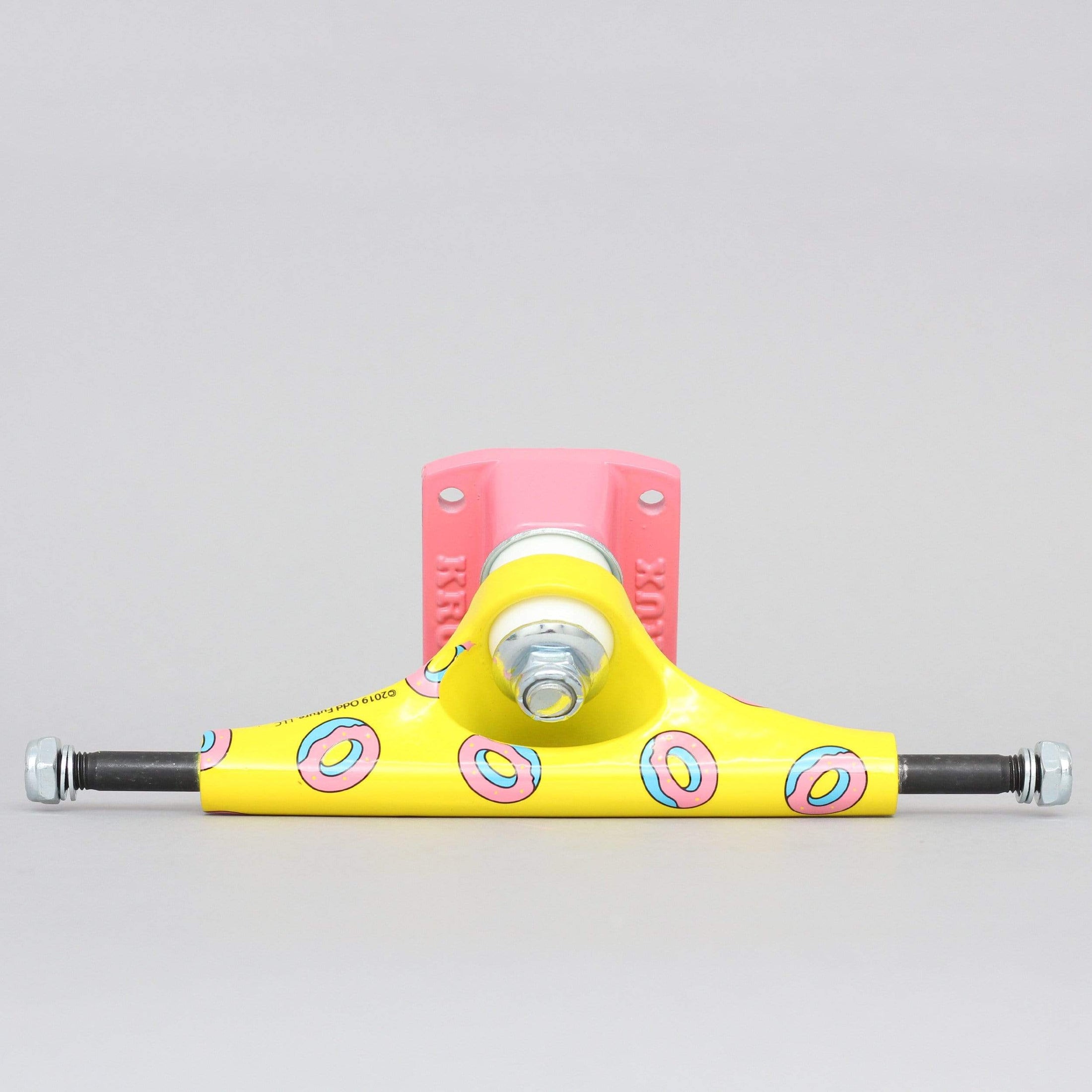Krux 8 Odd Future Donut Standard Skateboard Trucks Yellow / Pink (Pair)