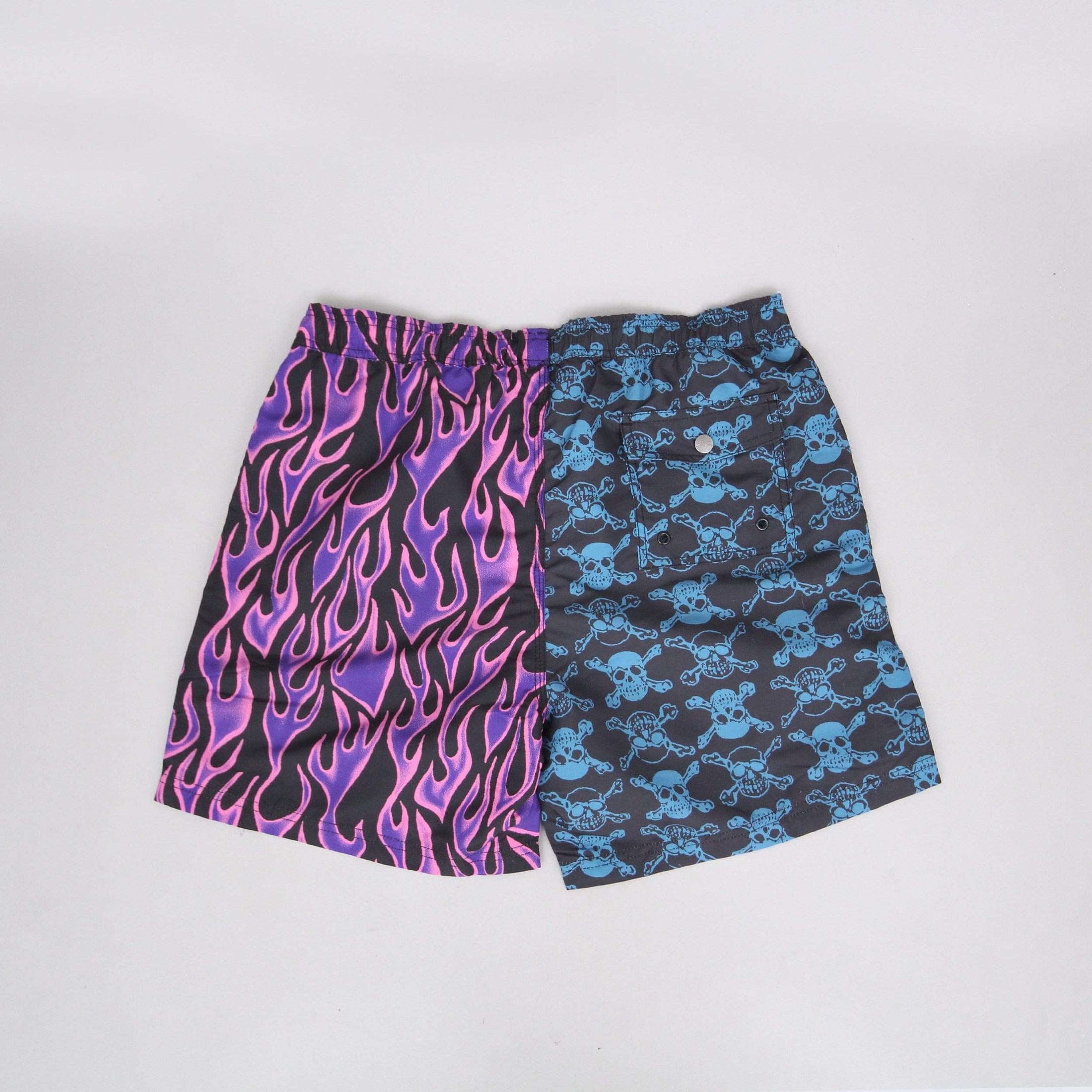 Life's A Beach Skull / Flame Board Shorts