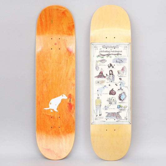 Lovenskate 8.25 Most Dangerous Skateboard Deck Yellow Stain