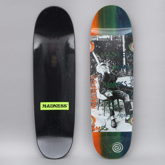 Madness 9 Column R7 Skateboard Deck Blue / Orange