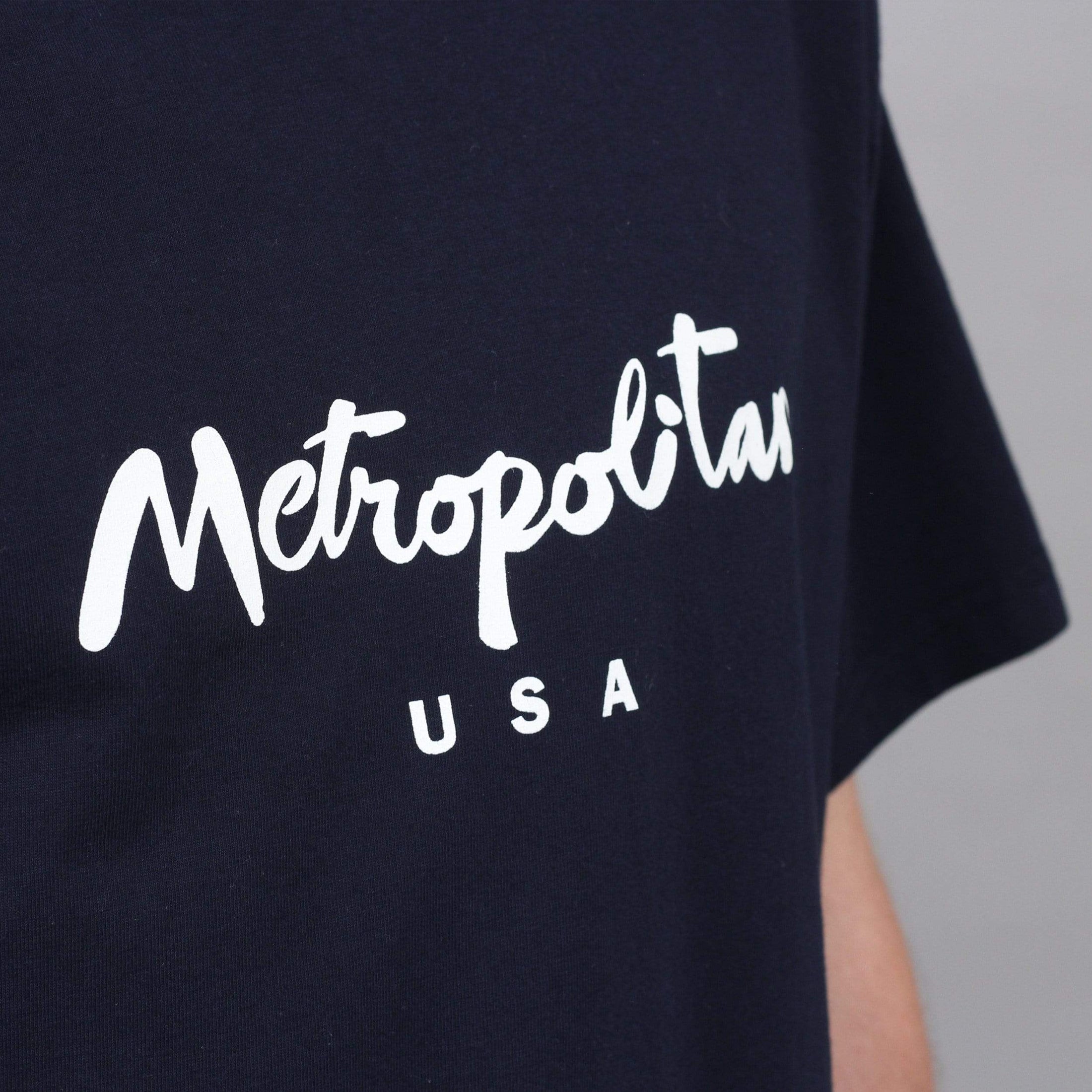 Metropolitan Classic Logo T-Shirt Navy