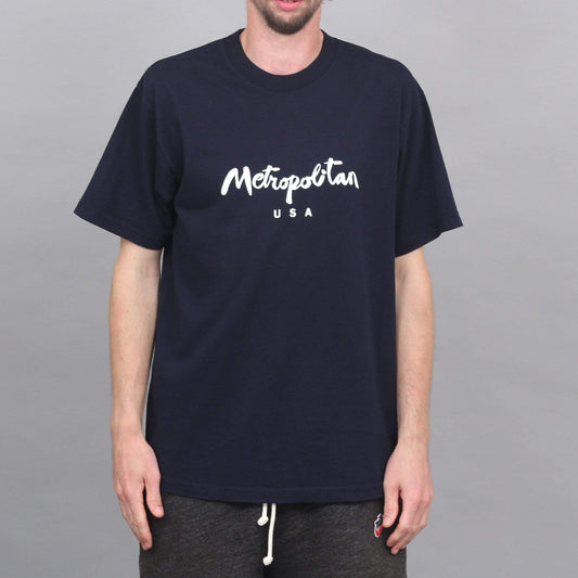 Metropolitan Classic Logo T-Shirt Navy