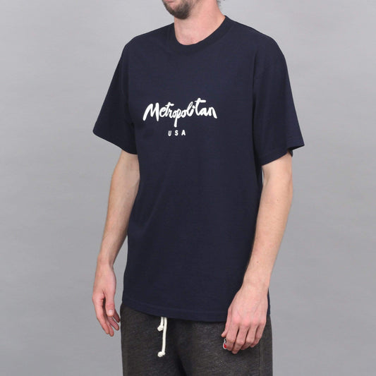 Metropolitan Classic Logo T-Shirt Navy