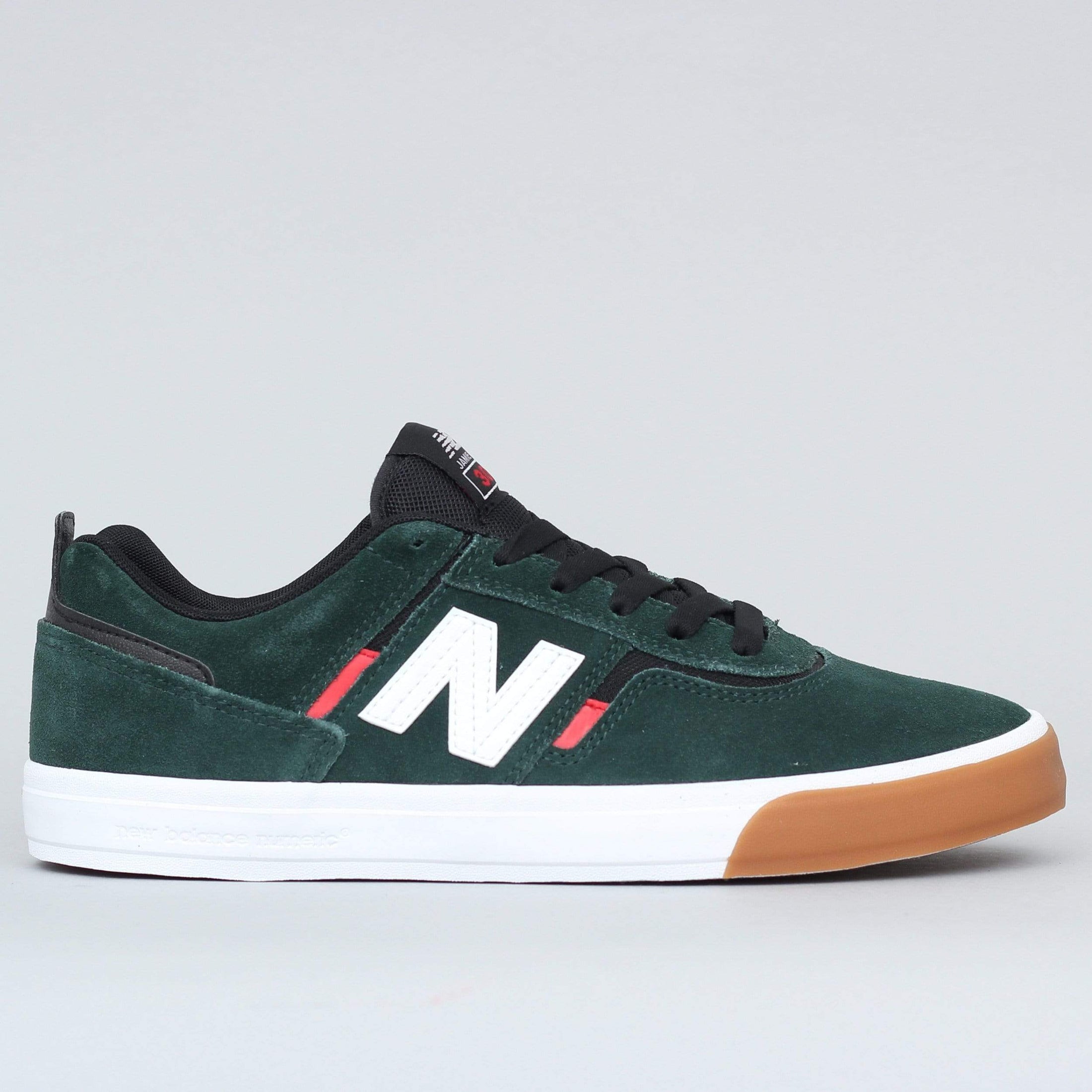 New Balance Numeric 306 Shoes Dark Green Red – Slam City Skates