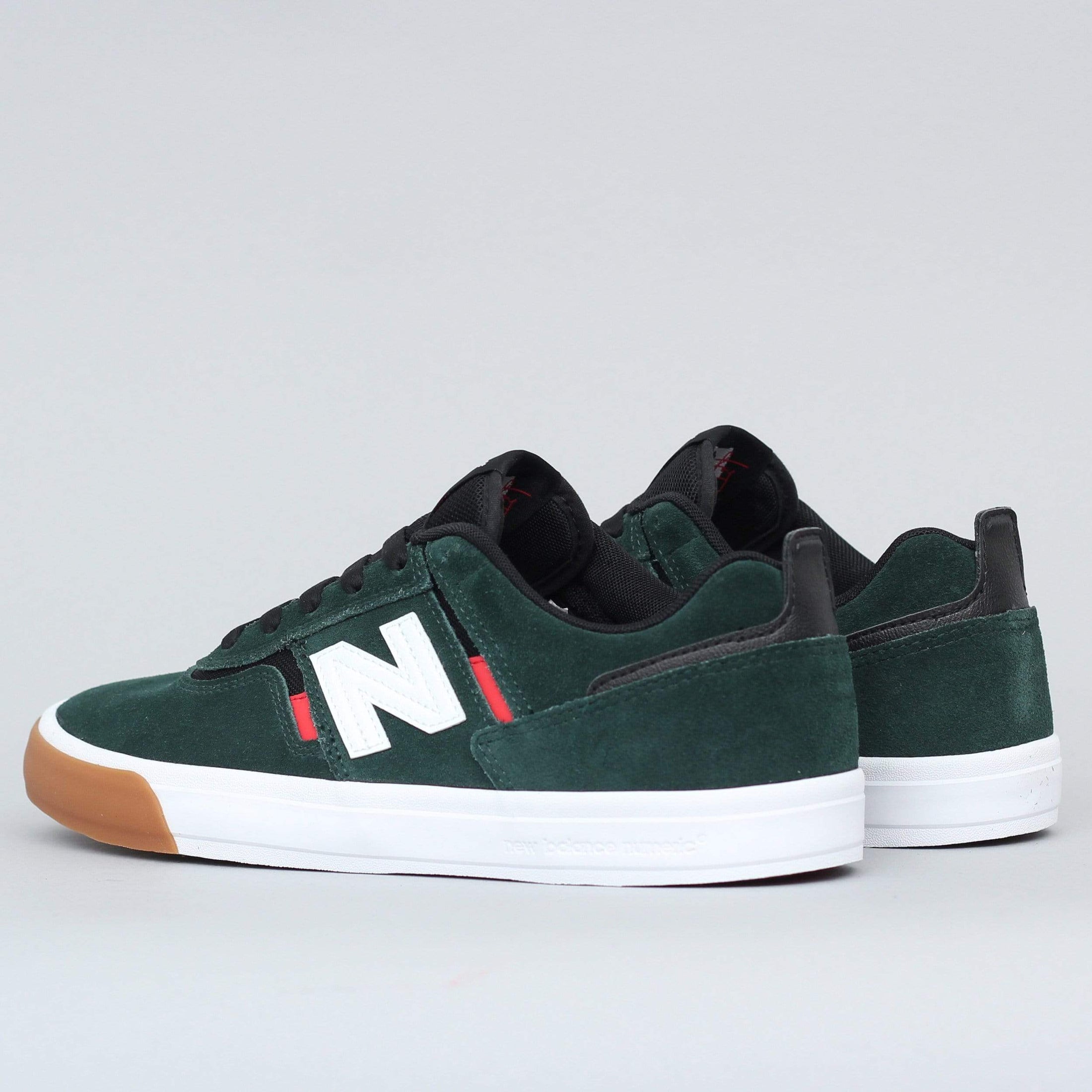 New Balance Numeric 306 Shoes Dark Green / Red