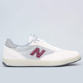 Load image into Gallery viewer, New Balance Numeric 440 Shoes White / Burgundy
