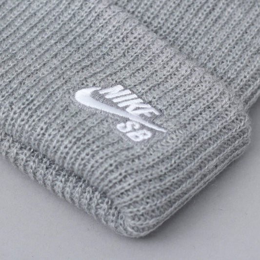 Nike SB Fisherman Beanie Dark Heather Grey / White