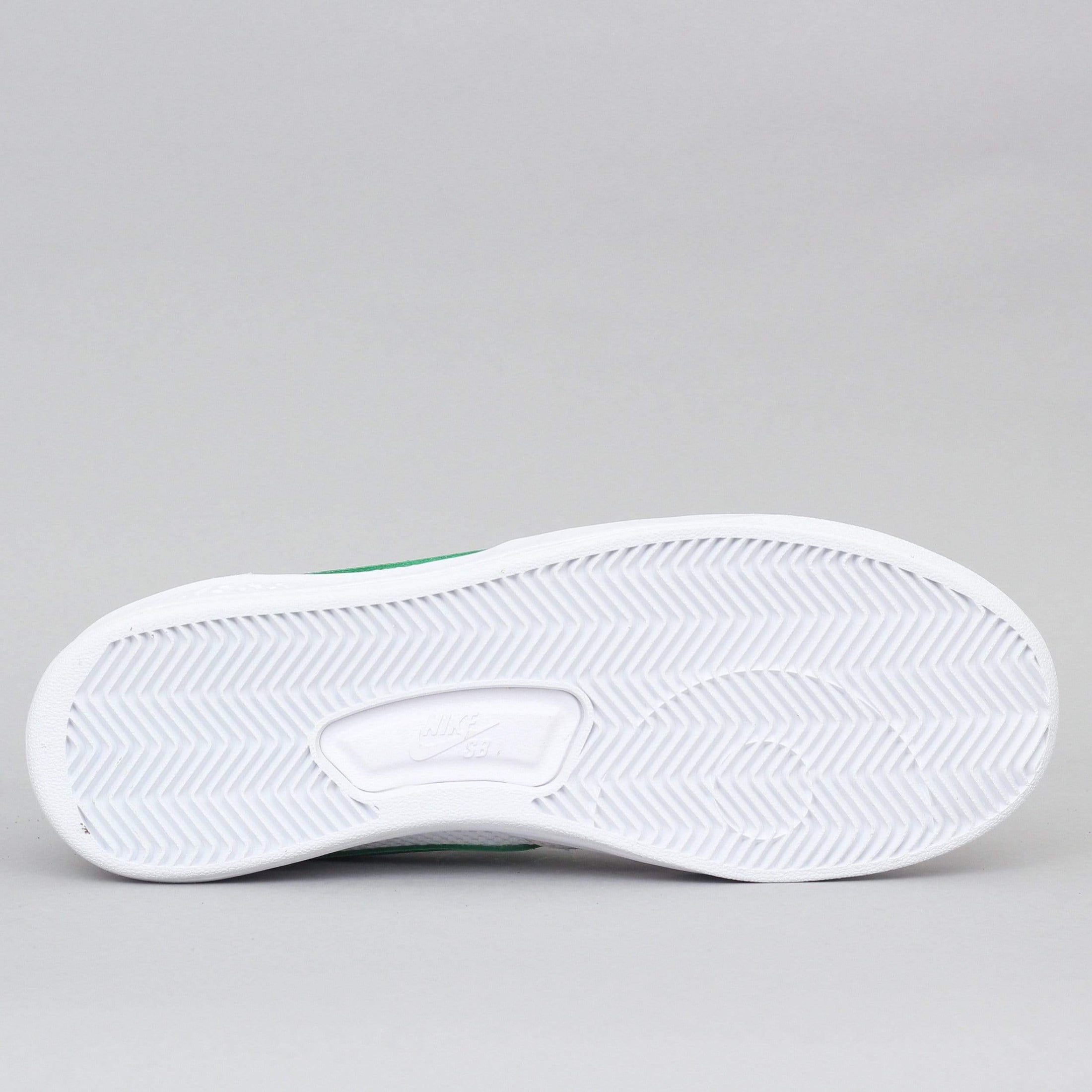 Nike SB Adversary Shoes White / Pine Green - White - White