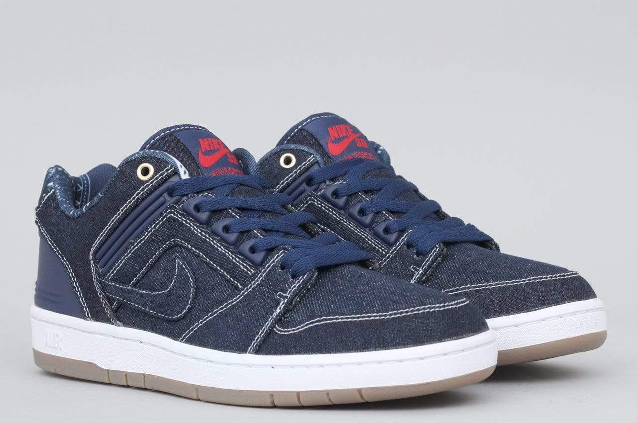 Nike SB Air Force II Low QS Shoes Binary Blue / Binary Blue - White