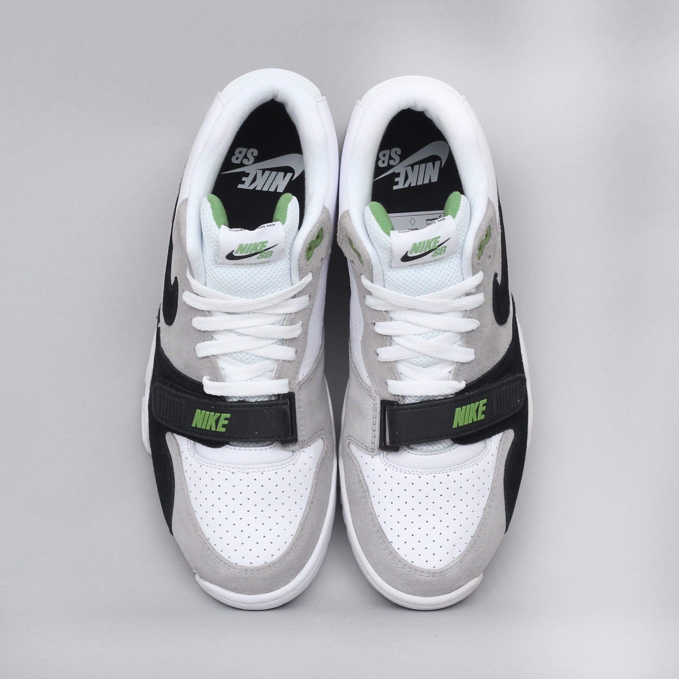 Nike SB Air Trainer I ISO Shoes Medium Grey / Black - White - Chlorophyll