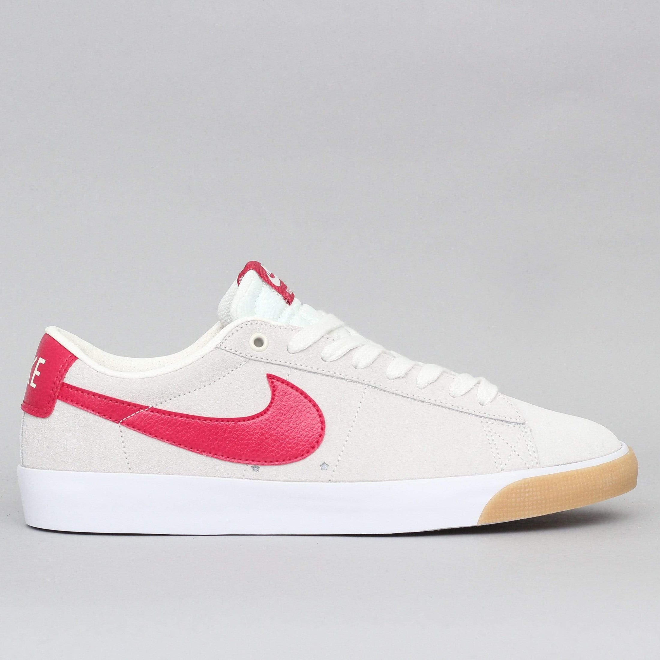 Nike SB Blazer Low GT Shoes Sail / Cardinal Red - White