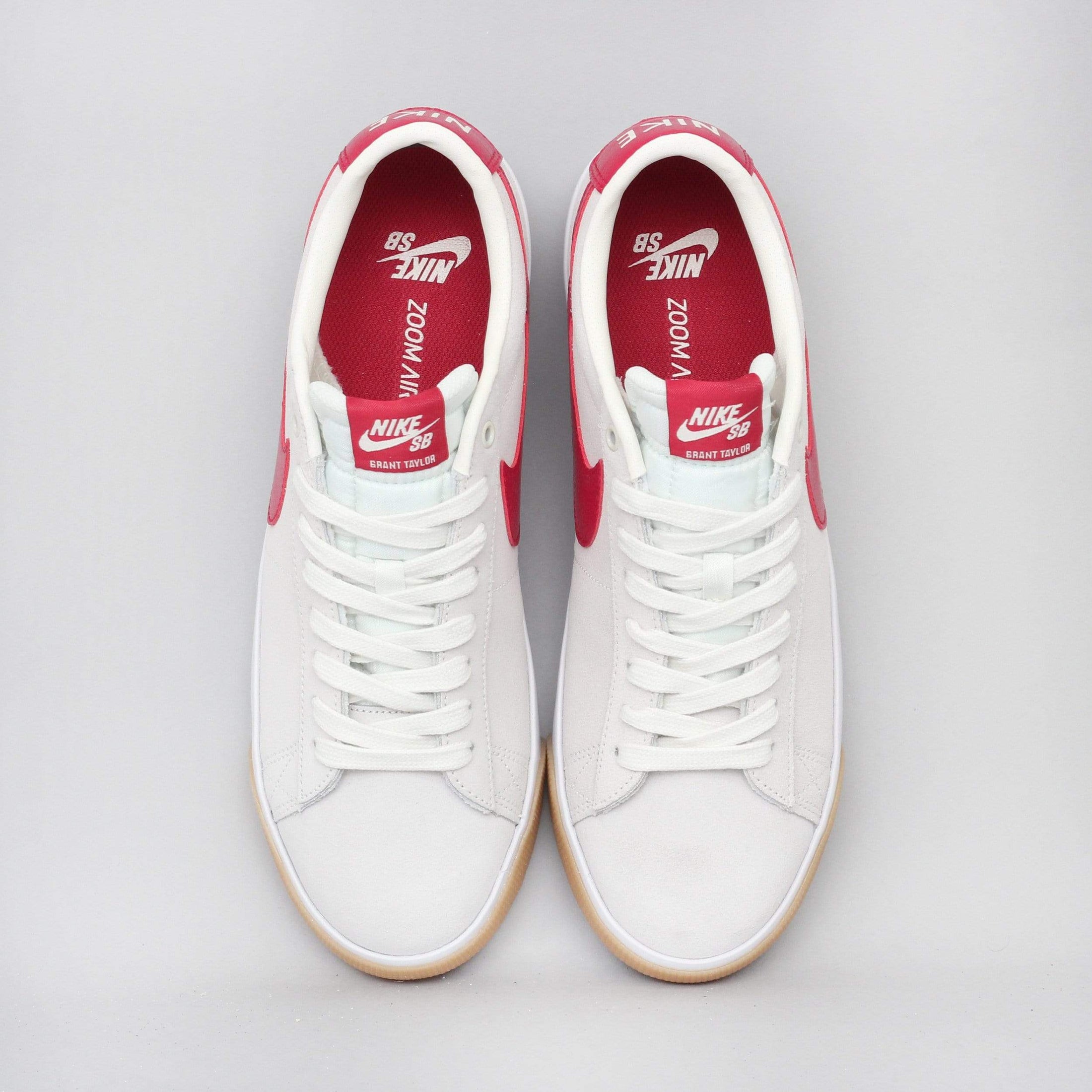 Nike SB Blazer Low GT Shoes Sail / Cardinal Red - White