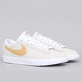 Load image into Gallery viewer, Nike SB Blazer Low GT Shoes White / Club Gold - White - Light Thistle
