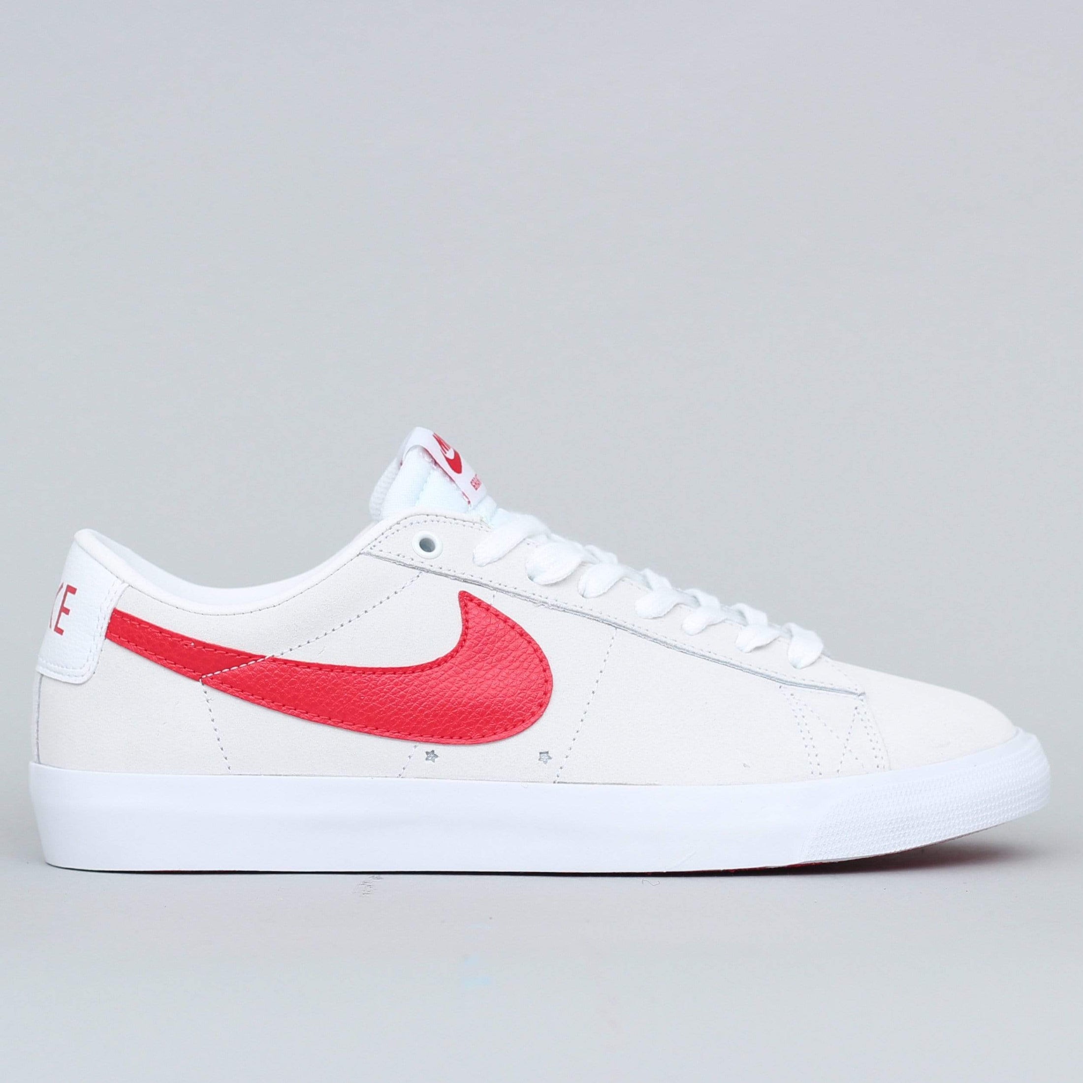 Nike SB Blazer Low GT Shoes White University Red - Main Image