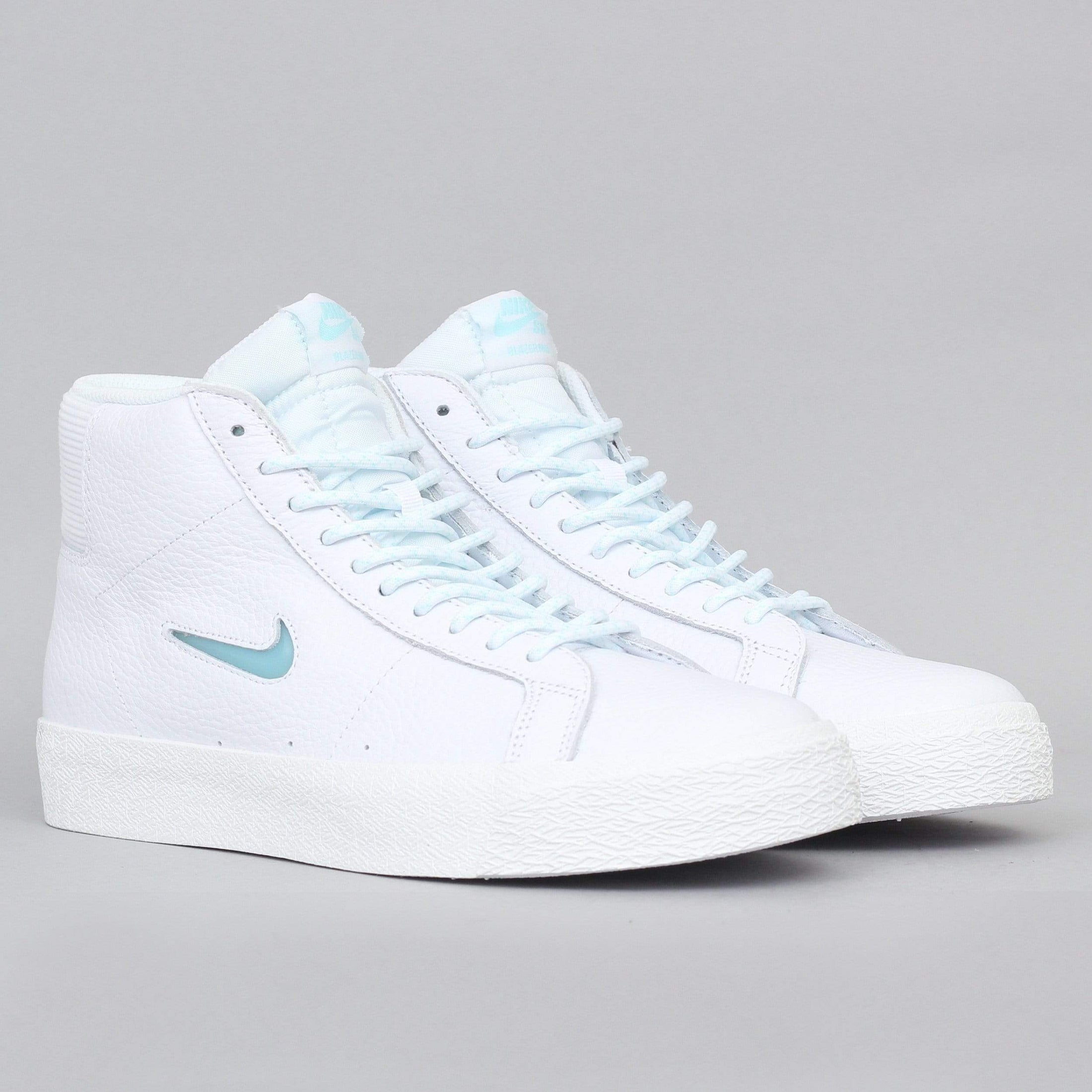 Nike SB Blazer Mid Premium Shoes White / Glacier Ice - White - Summit White