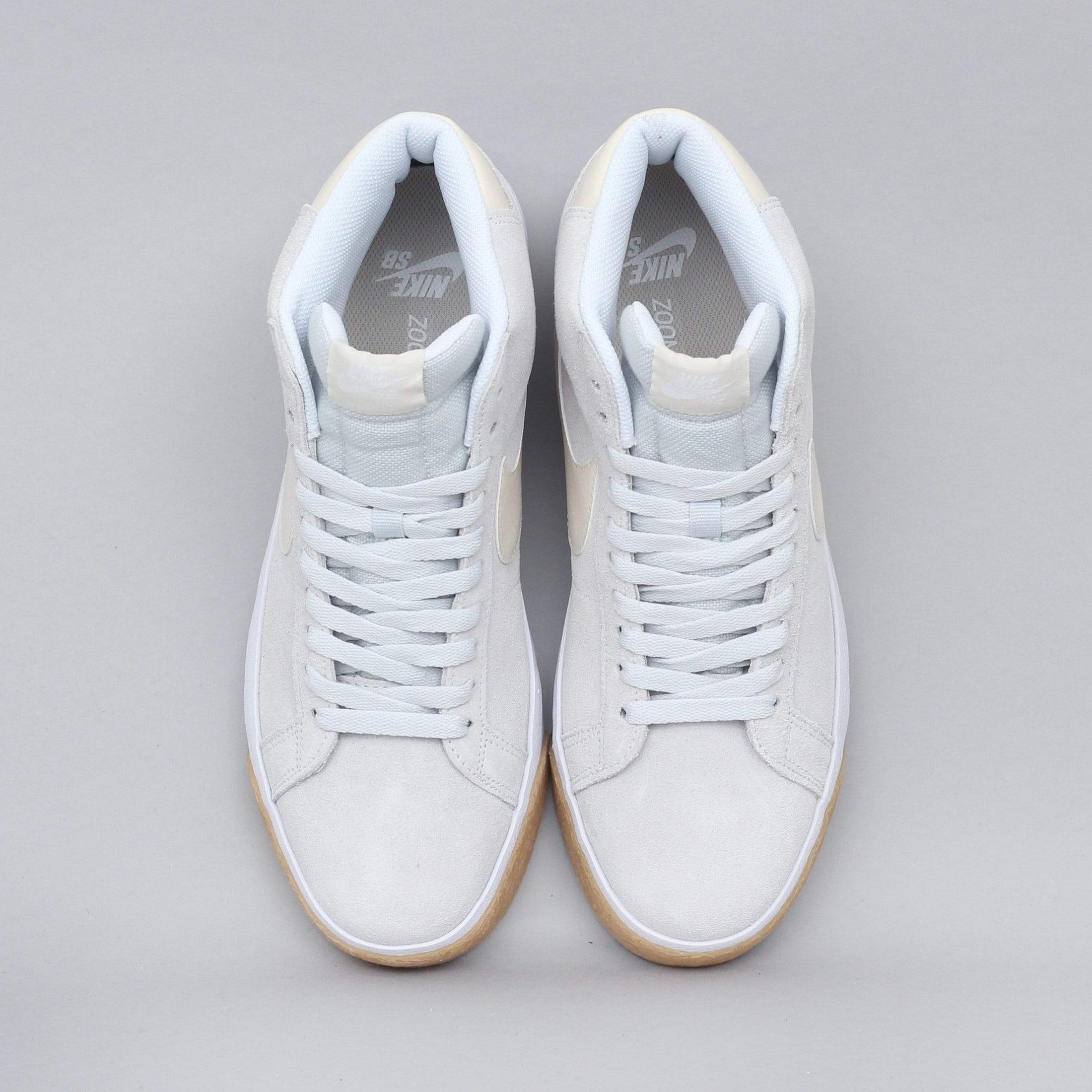 Nike SB Blazer Mid Shoes Photon Dust / Light Cream - White