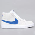 Load image into Gallery viewer, Nike SB Blazer Mid Shoes White / Team Royal - White - Cerulean
