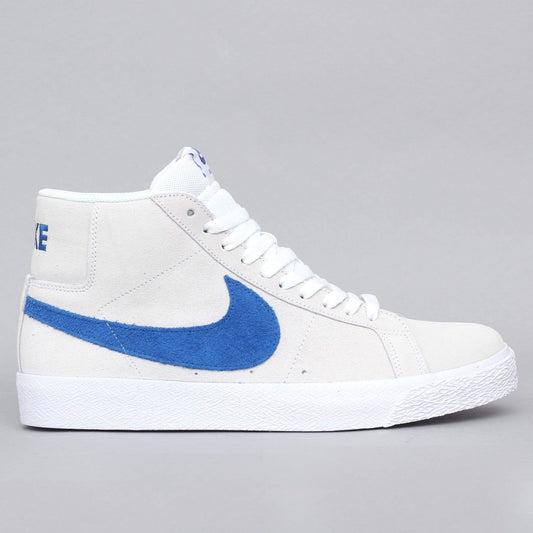 Nike SB Blazer Mid Shoes White / Team Royal - White - Cerulean