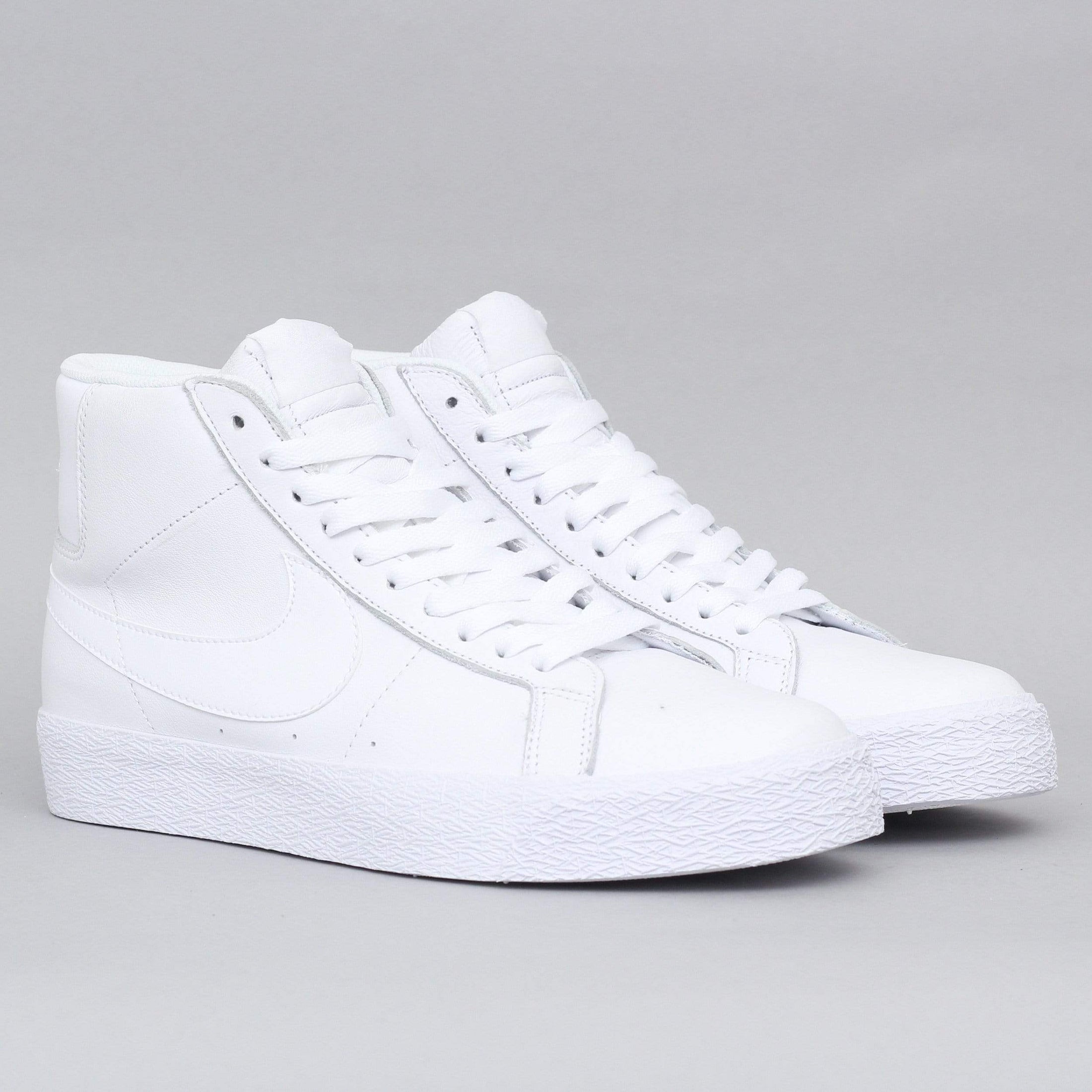 Nike SB Blazer Mid Shoes White / White - White