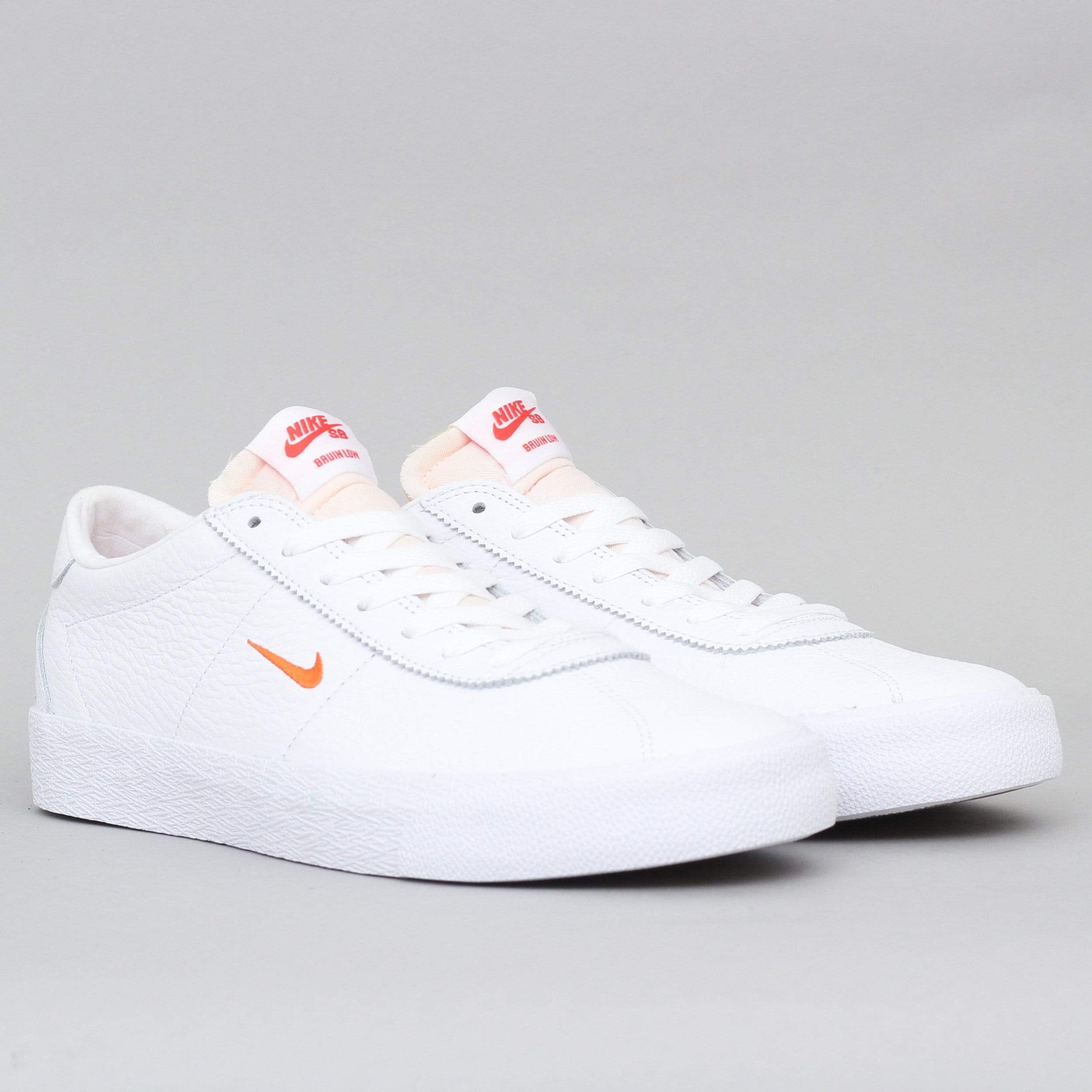 Nike SB Bruin Shoes White / Team Orange - White
