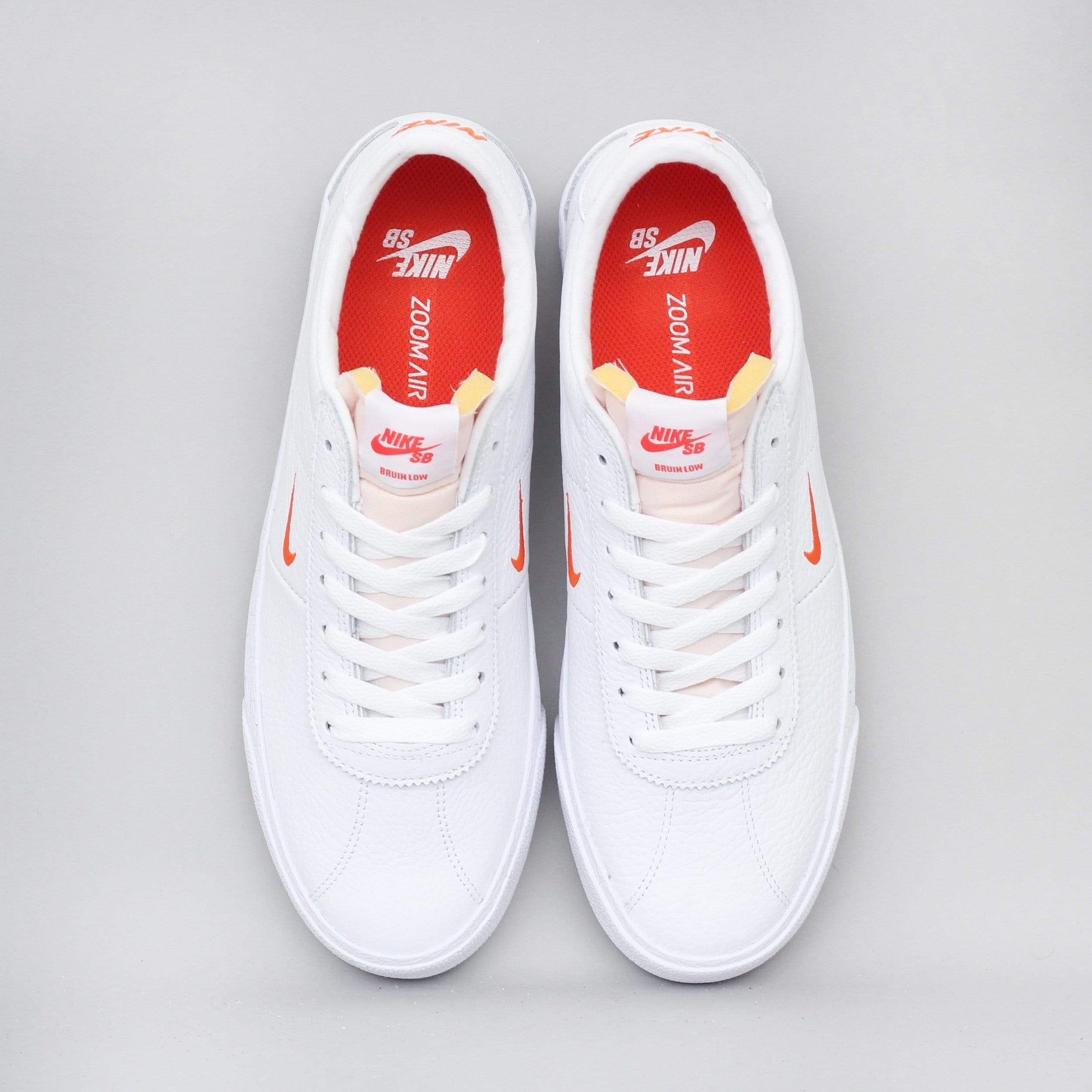 Nike SB Bruin Shoes White / Team Orange - White