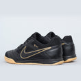 Load image into Gallery viewer, Nike SB Gato Shoes Black / Black - Metallic Gold
