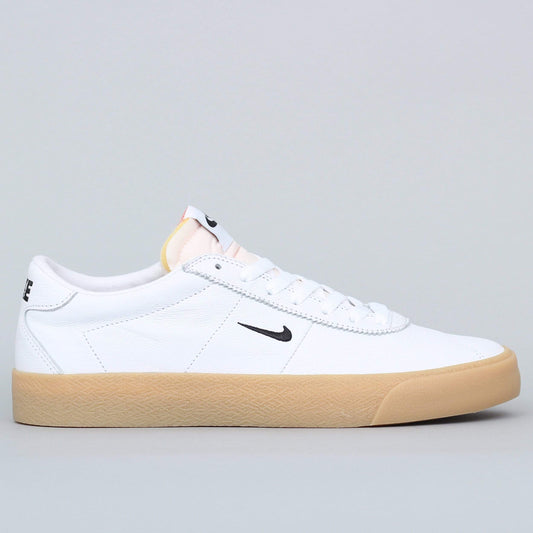 Nike SB Orange Label Bruin ISO Shoes White / Black - Safety Orange