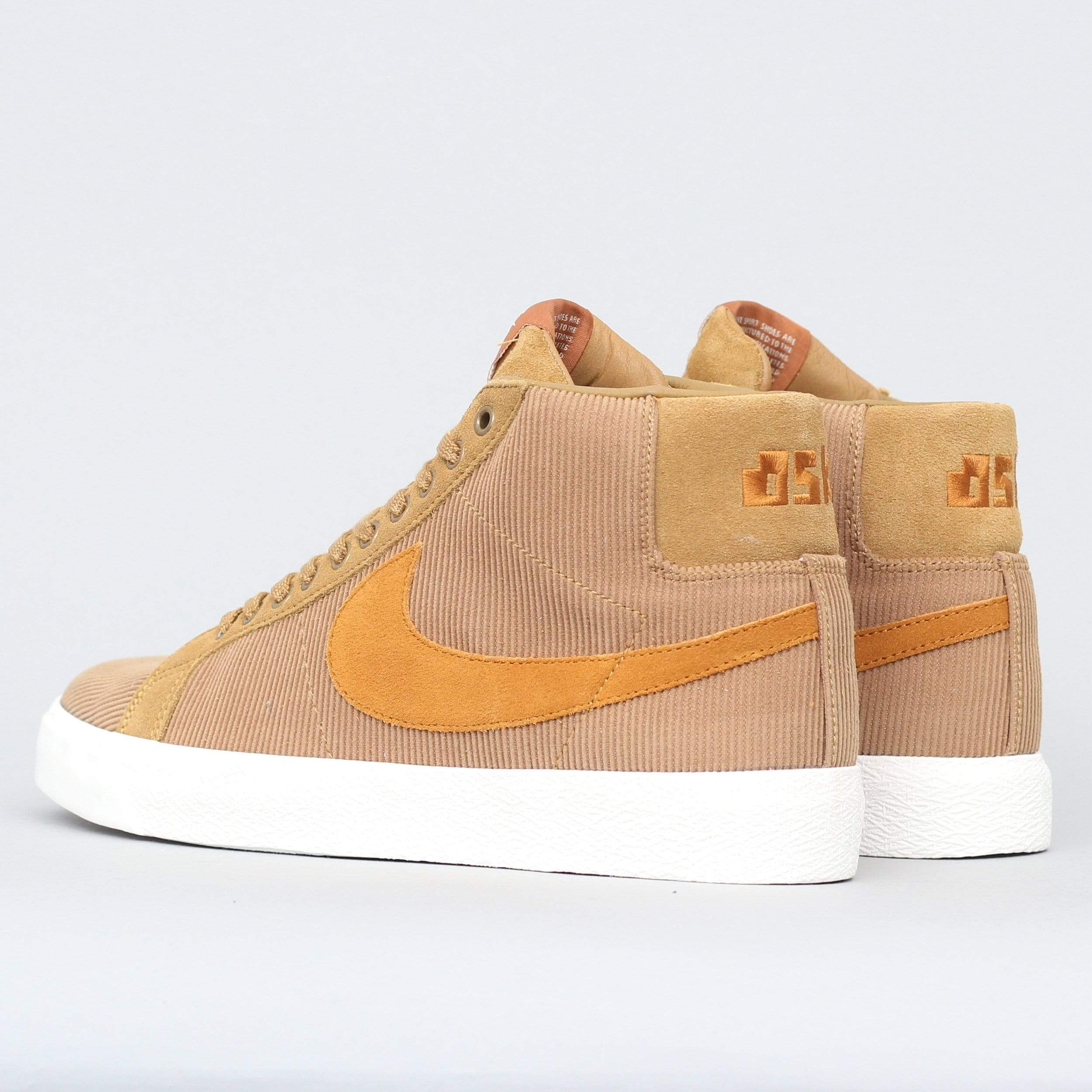 Nike SB Oski Blazer Mid ISO Shoes Muted Bronze / Burnt