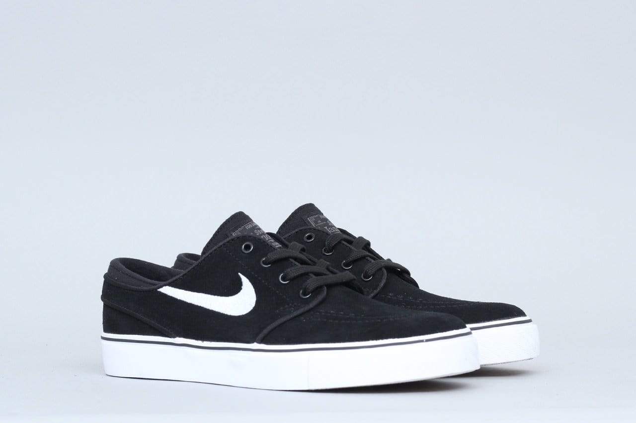 Nike SB Stefan Janoski (GS) Youth Shoes Black / White - Thunder Grey