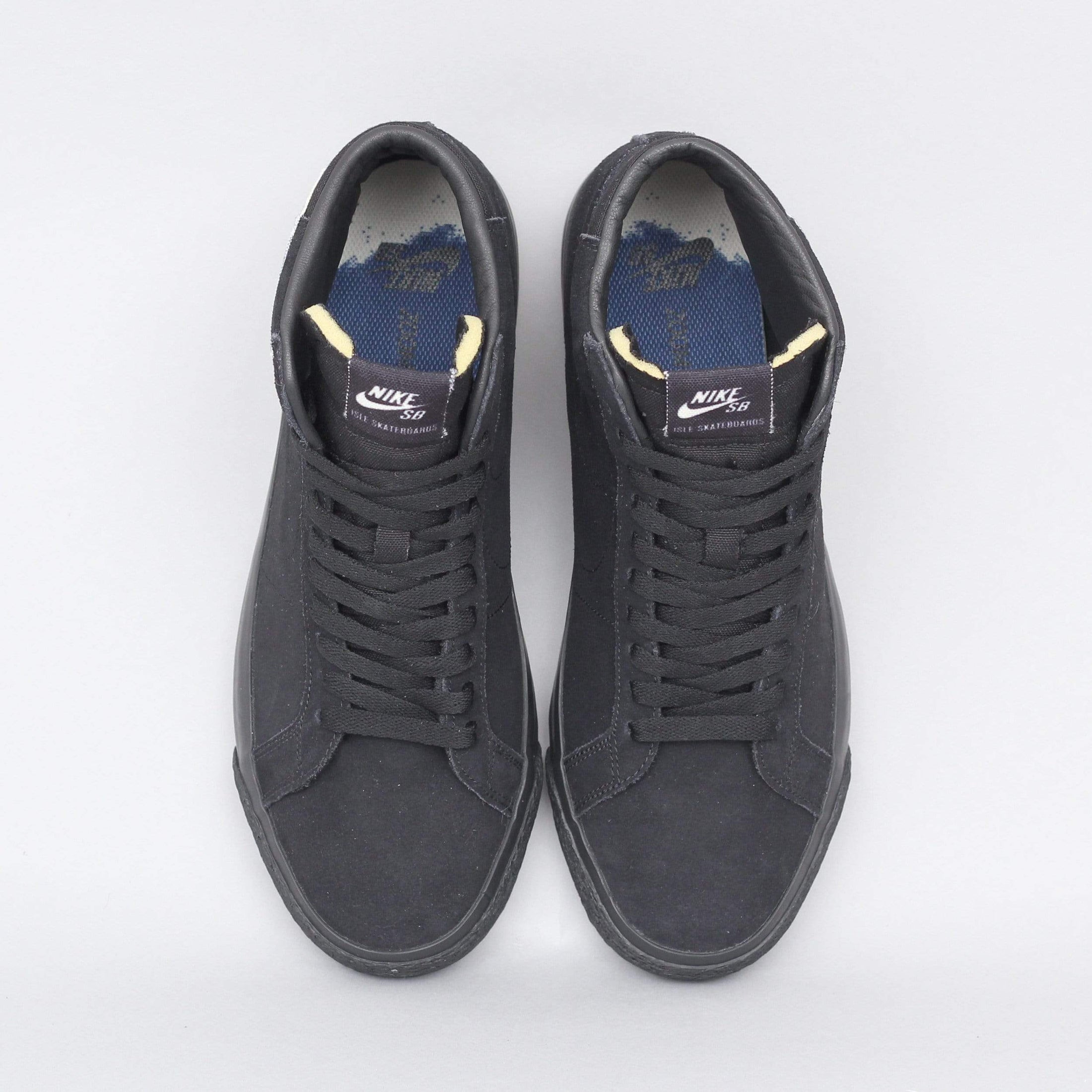 Nike SB X Isle Blazer Mid QS Shoes Black / Black - Sail - Blue Void