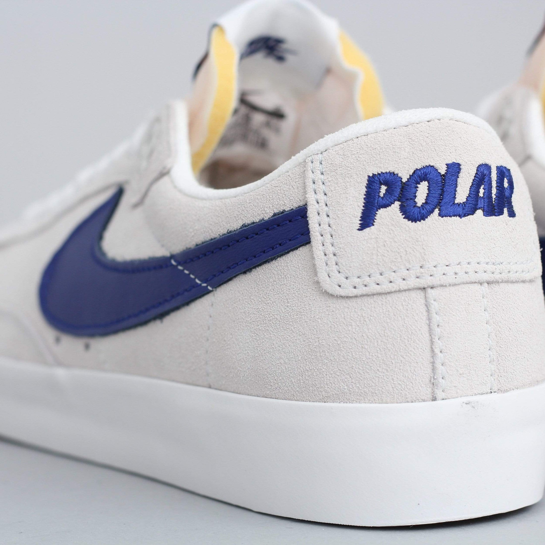 Nike SB X Polar Blazer Low GT QS Shoes Summit White / Deep Royal Blue