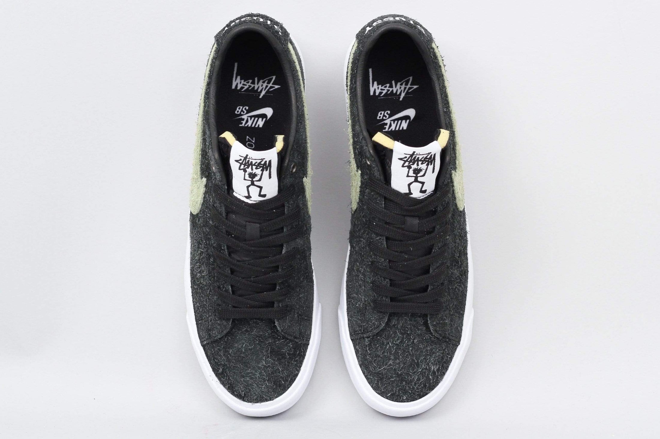 Nike SB X Stussy Blazer Low QS Shoes Black / Palm Green