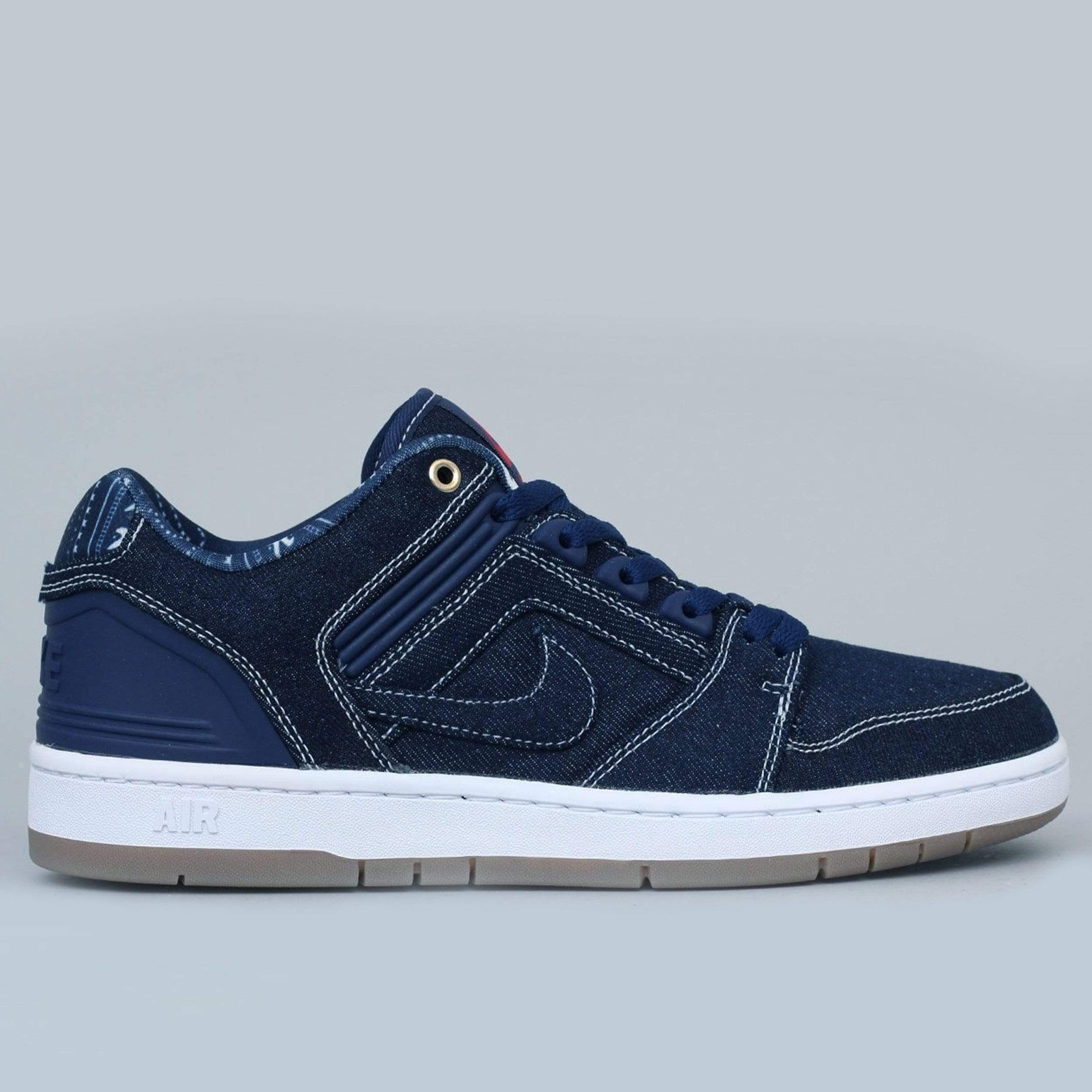 Nike SB Air Force II Low QS Shoes Binary Blue / Binary Blue - White