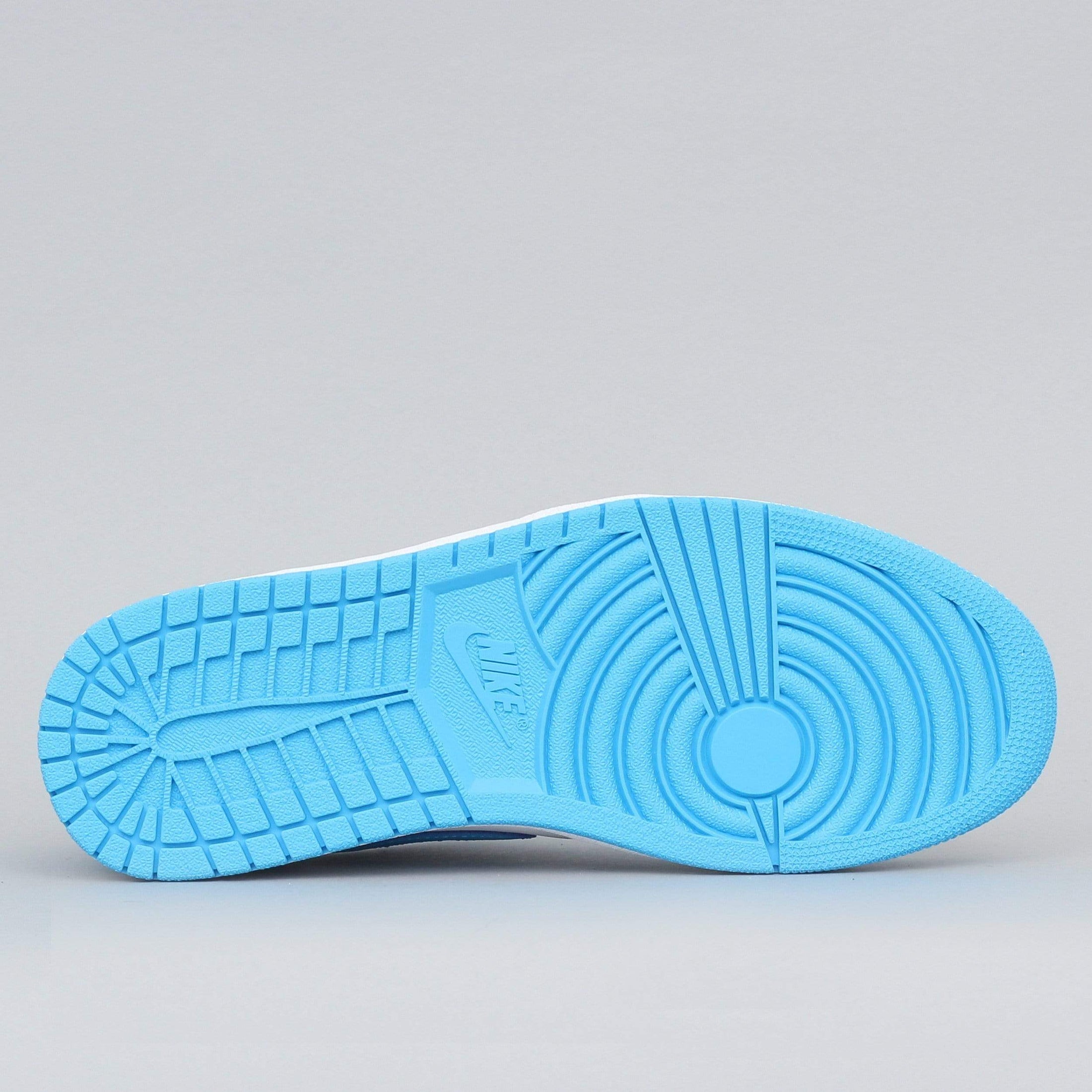 Photos of Nike SB Air Jordan 1 Low QS Shoes Dark Powder Blue / Dark Powder Blue - DIGITAL PRODUCT