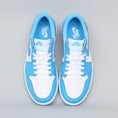 Load image into Gallery viewer, Photos of Nike SB Air Jordan 1 Low QS Shoes Dark Powder Blue / Dark Powder Blue - DIGITAL PRODUCT
